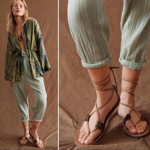 Free People La Jolla Wrap Sandal Size 39 Women